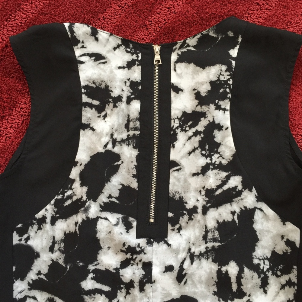 Cynthia Rowley XS Tank Back Zipper Abstract Print - Picture 6 of 8